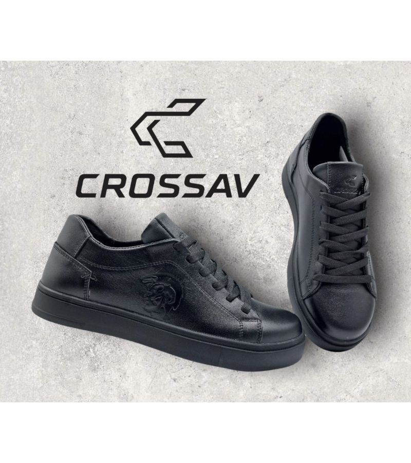 89/2 Чорні (Весна - Осінь, чоловічі, Шкіра лицьова)