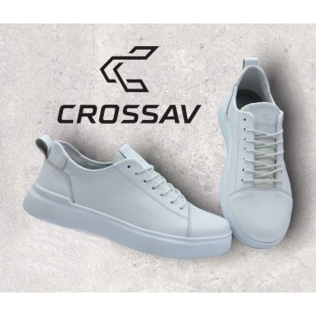 21-01 Білі  (Весна- Осінь, чоловічі, Шкіра лицьова)