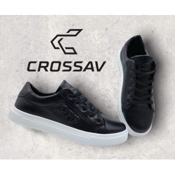 21-10 Чорні (Весна- Осінь, чоловічі, Шкіра лицьова)