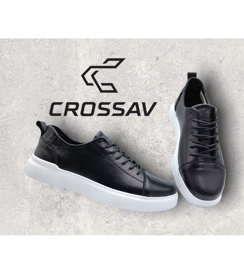 21-01 Чорні (Весна - Осінь, чоловічі, Шкіра лицьова)