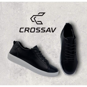 21-01 Чорні (Весна - Осінь, підліткові, Шкіра лицьова)