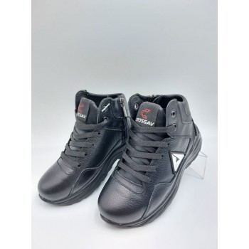 317 Чорні, (дитячі, Шкіра флотар)