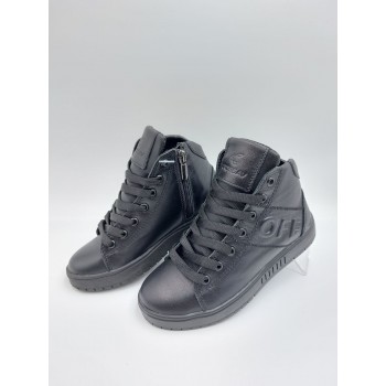 21-102 Чорні (Дитячі, Шкіра лицьова)