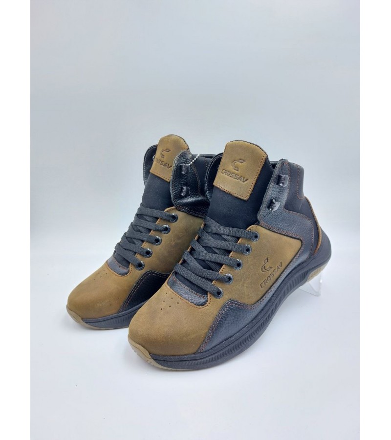 318 Оливково-чорні ( Підліткові, Шкіра крейзі + флотар)