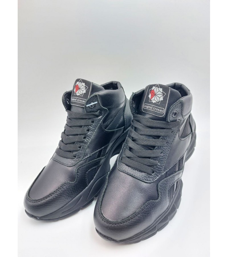 50 Чорні (Шкіра флотар + шкіра лицьова)