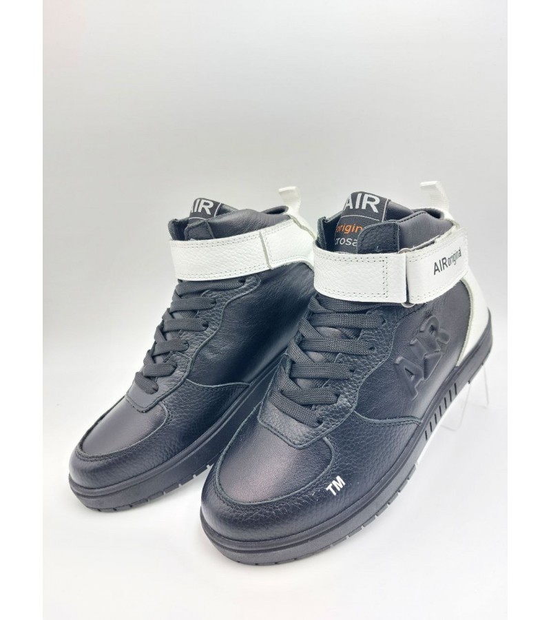 333 Чорно-білі (Підліткові, Шкіра флотар + шкіра лицьова)