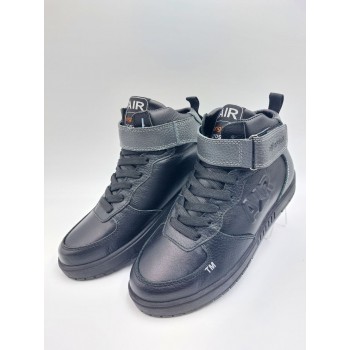 333 Чорно-сірі (Підліткові, Шкіра флотар + шкіра лицьова)