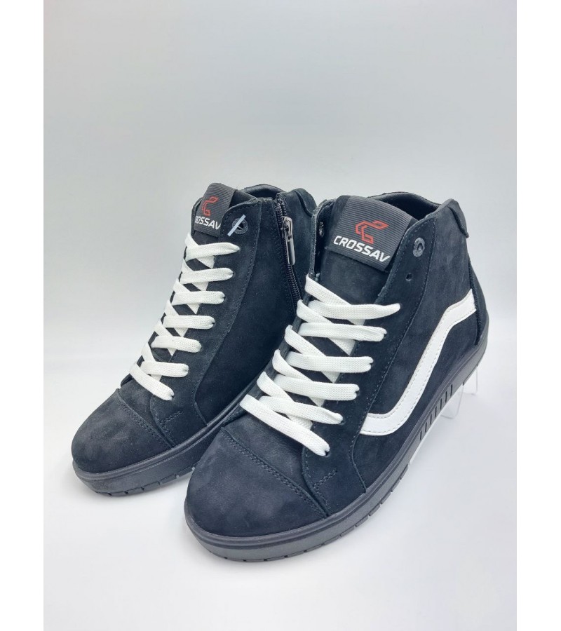 21-130 Чорно-білі (Підліткові, Натуральний нубук)