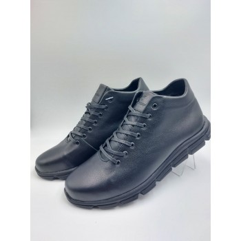 21-100 ВЕЛИКІ (46,47,48) Чорні (Чоловічі, Шкіра лицьова)