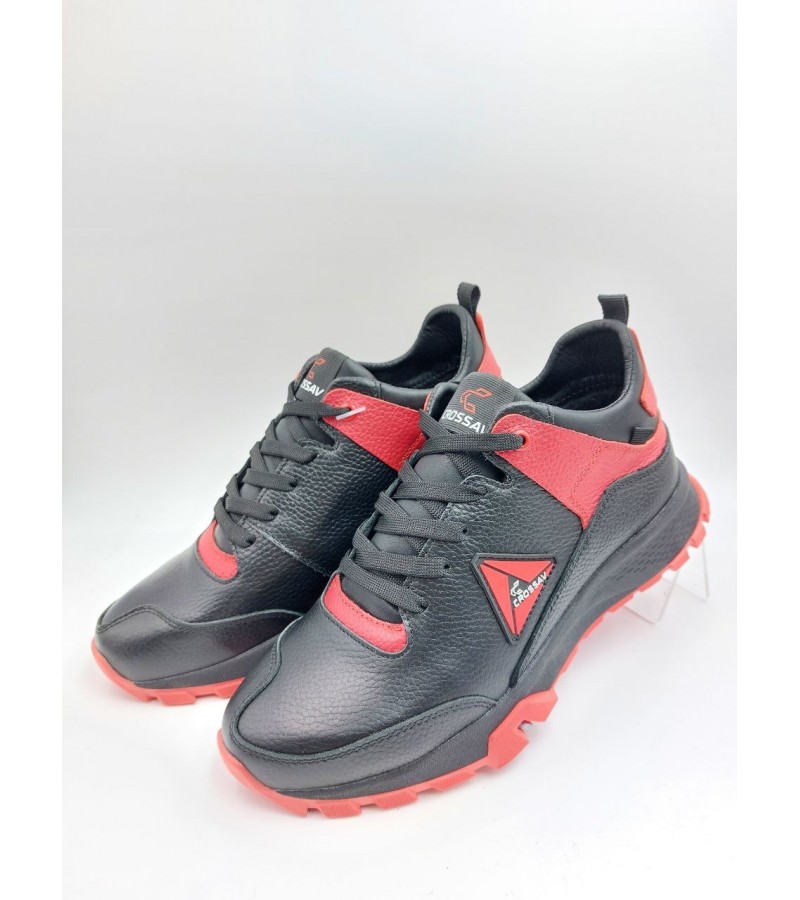 331Чорно-червоні (Чоловічі, Шкіра флотар)