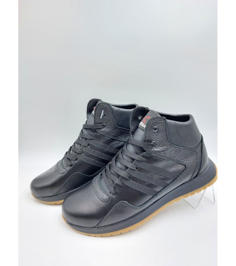  307 Чорні (Чоловічі, Шкіра лицьова + шкіра флотар)