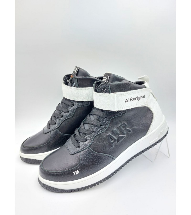 333 Чорно-білі (Чоловічі, Шкіра флотар + шкіра лицьова)