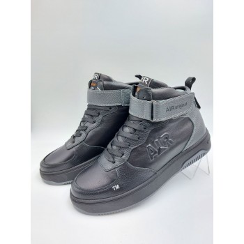 333 Чорно-сірі (Чоловічі, Шкіра флотар + шкіра лицьова)