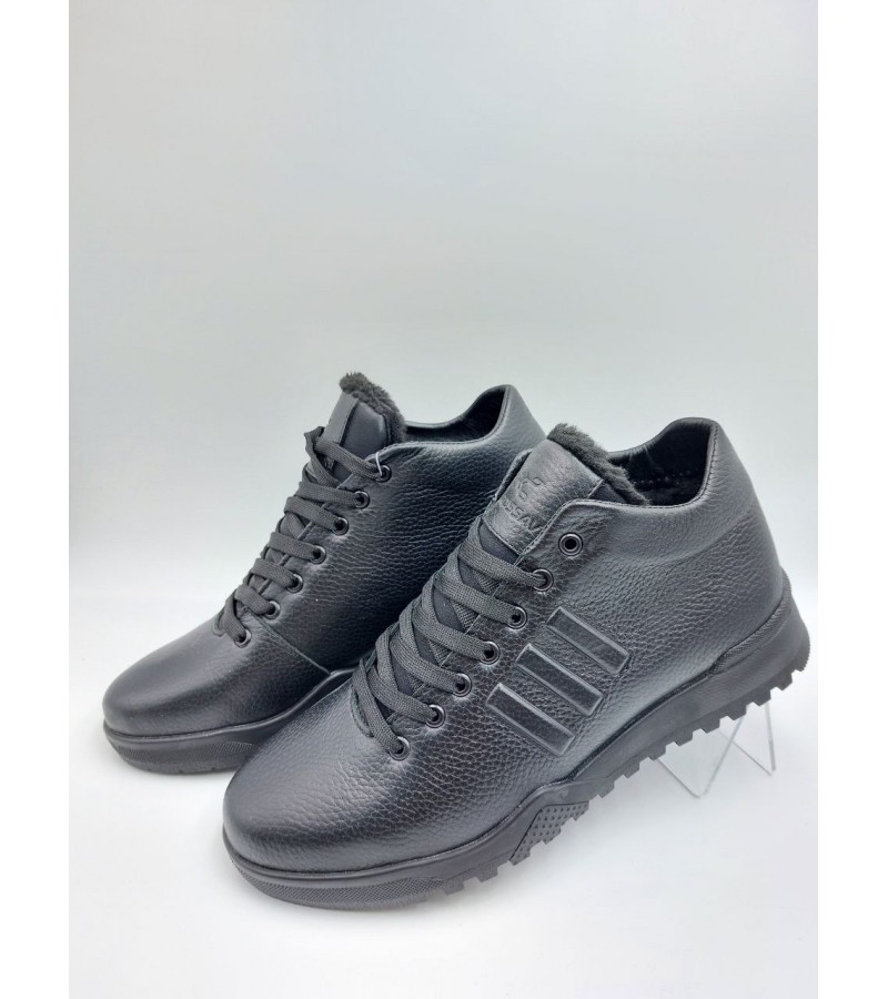 21-100 Чорні (Чоловічі, Шкіра флотар)