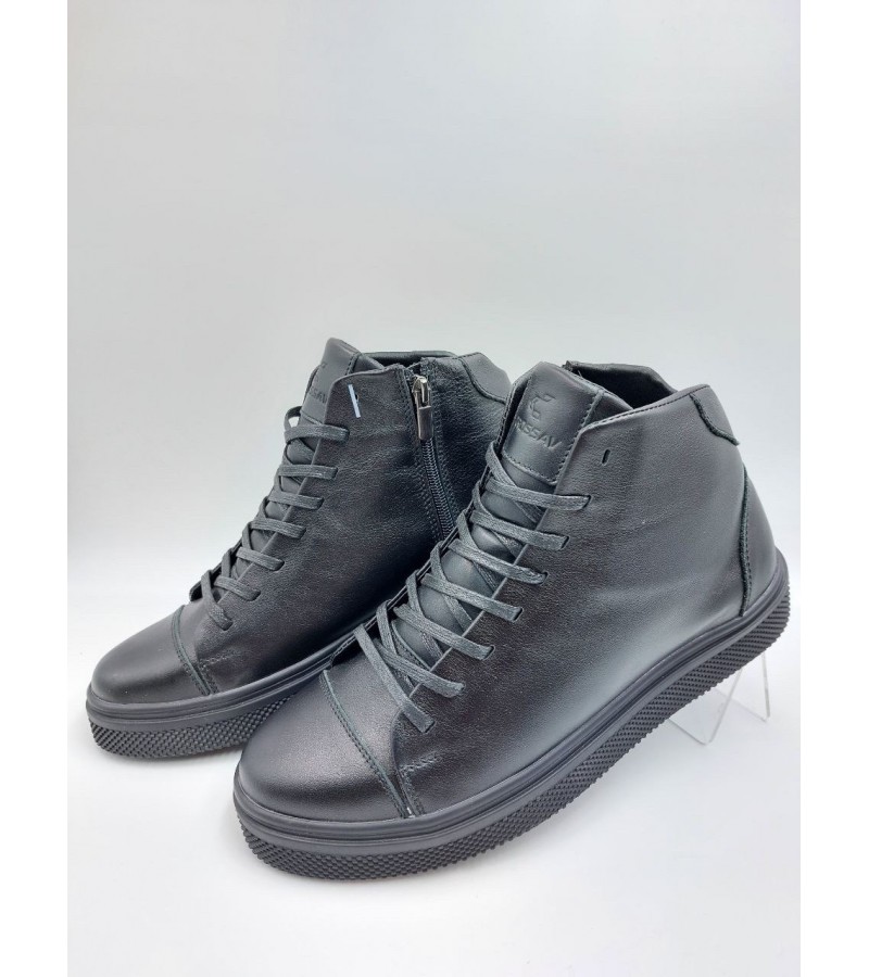 21-113 Чорні (Чоловічі, Шкіра лицьова)