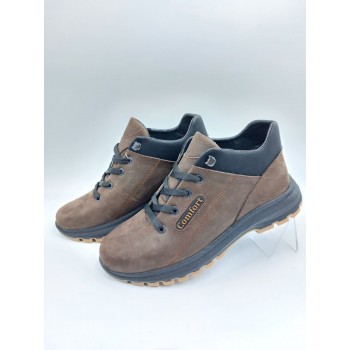 92 Коричневі-чорні (Чоловічі, Шкіра вощена крейзі)