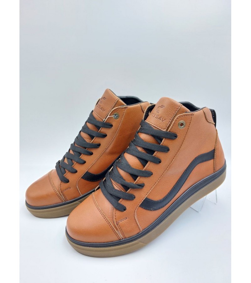 324 Коричнево-чорні (Чоловічі, Шкіра флотар)