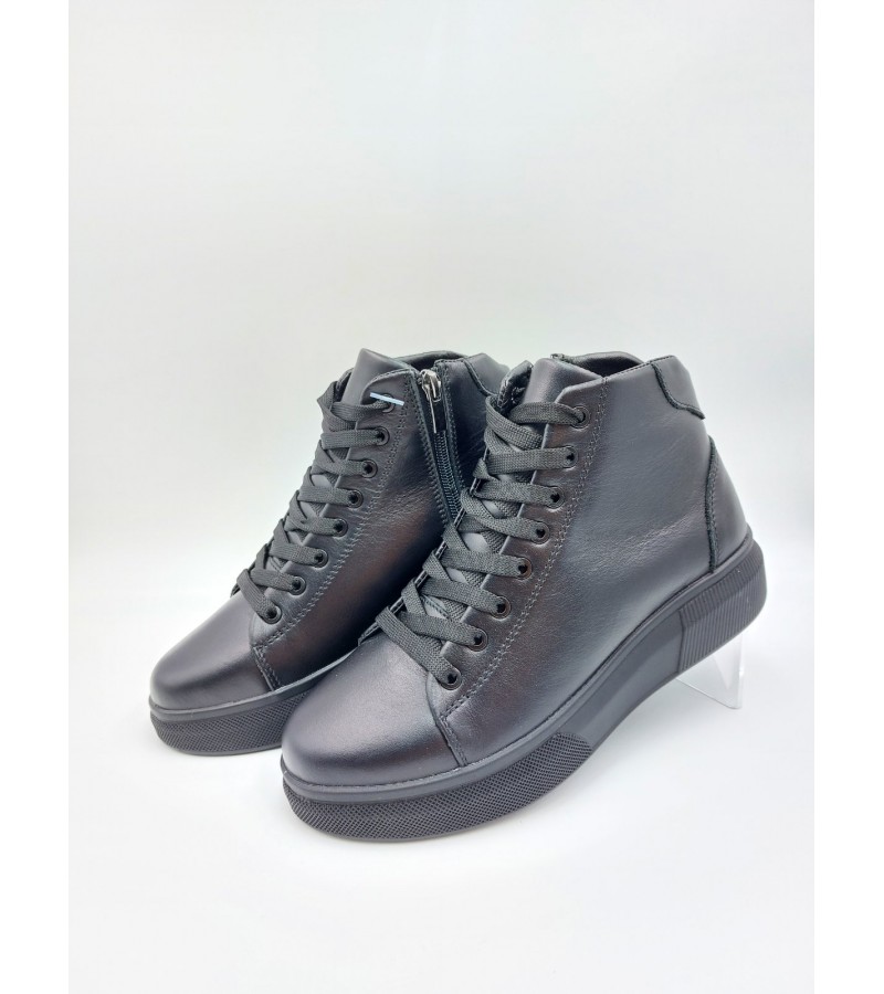 21-146W Чорні (Жіночі, Шкіра лицьова)