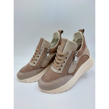 343W Бежеві (Жіночі, Шкіра лицьова + натуральний нубук)