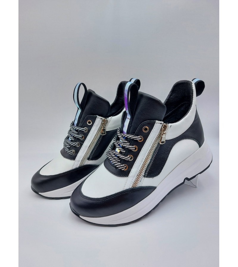 343W Чорно-білі (Жіночі, Шкіра лицьова)