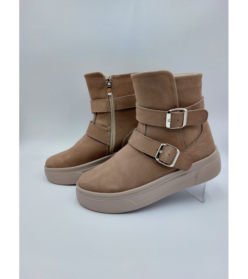 21-141W Бежеві (Жіночі, Натуральний нубук)