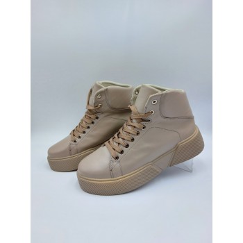 21-140W Бежевіі (Жіночі, Шкіра лицьова)