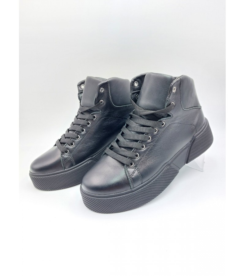 21-140W Чорні (Жіночі, Шкіра лицьова)