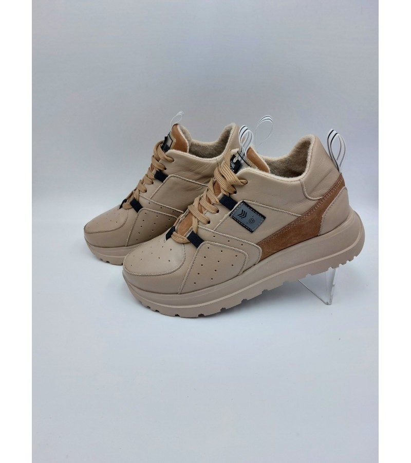21-15 W Бежеві (Жіночі, Шкіра лицьова + натуральний нубук)