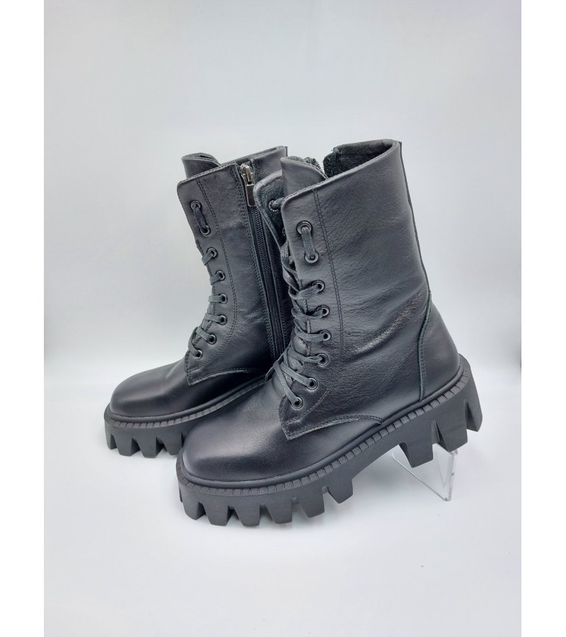 21-143W Чорні (Жіночі, Шкіра лицьова)