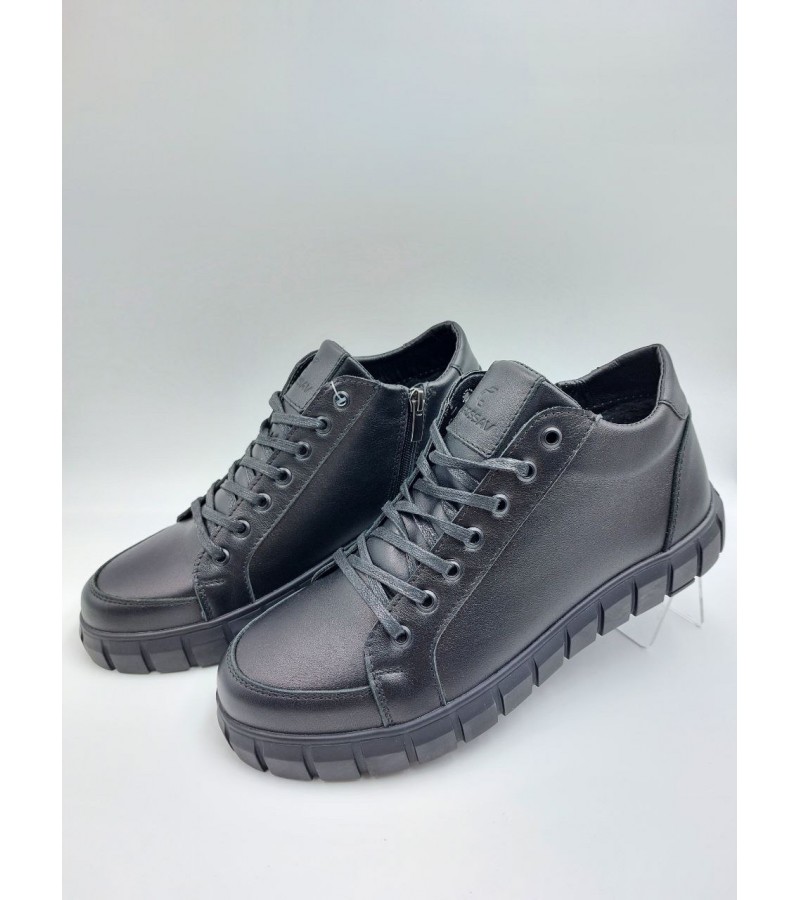 21-114 Чорні (Чоловічі, Шкіра лицьова)