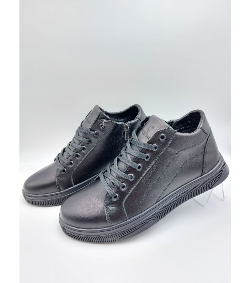 21-115 Чорні (Чоловічі, Шкіра лицьова)