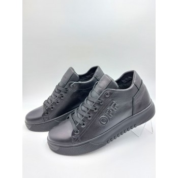 21-10 Чорні (Чоловічі,Шкіра лицьова)