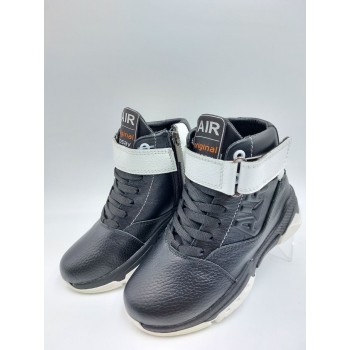 21-20 Чорно-білі  (Дитячі, Шкіра флотар + шкіра лицьова)