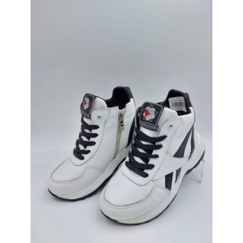 12 Біло-чорні, (дитячі, Шкіра флотар)