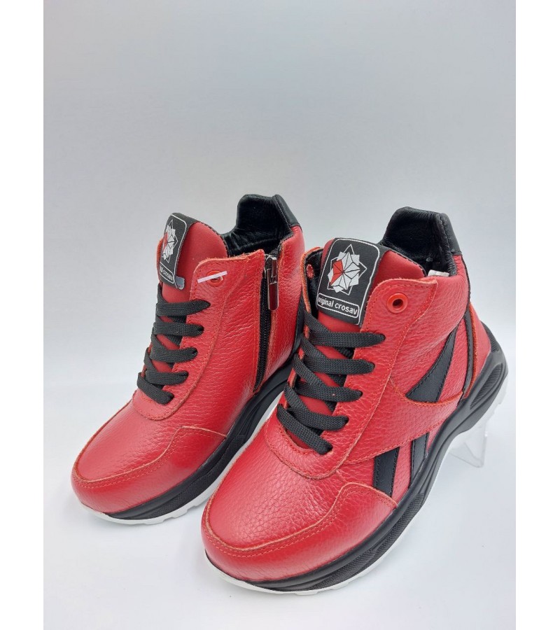 12 Червоно-чорні (дитячі, Шкіра флотар)